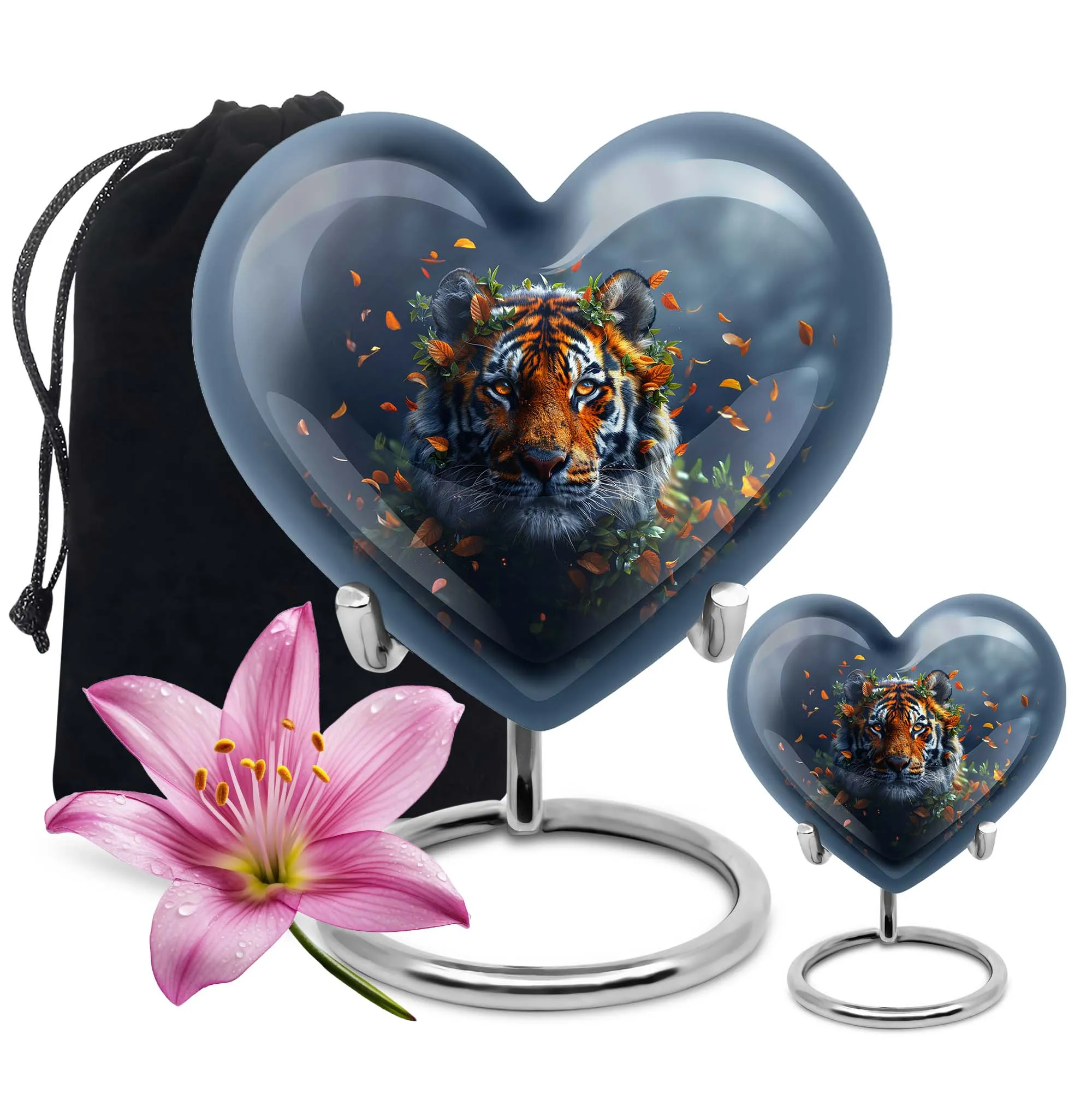 Eternity's Embrace: The Tiger's Heart Memorial Urn for Cremated Remains