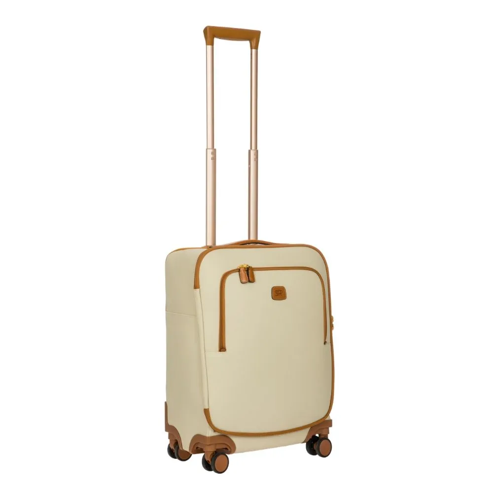 Firenze 55cm Cabin 4 Wheeled Spinner - Cream