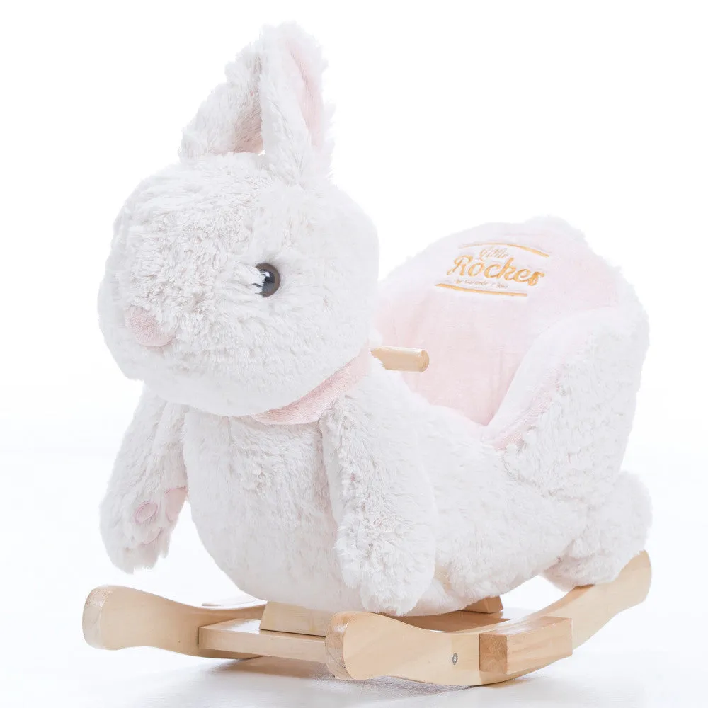 Gerardo's Toys: Little Rockers Bunny - Wooden Plush Ride-On Rocking Animal Toy