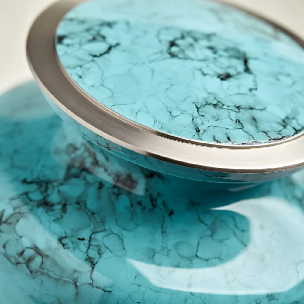 Glenwood Blue Cremation Urn In Large