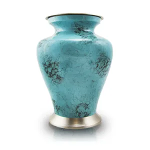 Glenwood Blue Cremation Urn In Large