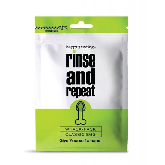 Happy Ending - Rinse and Repeat Whack Pack Classic Egg Masturbator (White)