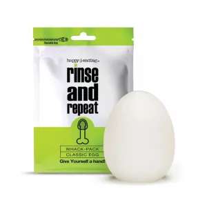 Happy Ending - Rinse and Repeat Whack Pack Classic Egg Masturbator (White)