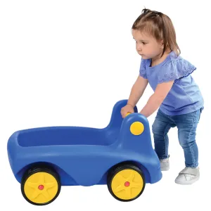 Heavy-Duty Low-Profile Toddler Big Blue Wagon | Perfect for Indoor & Outdoor Play