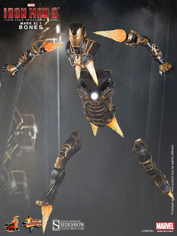 Hot Toys 1/6 Iron Man 3 Iron Man Mark XLI (41) Bones Sixth Scale Figure MMS251