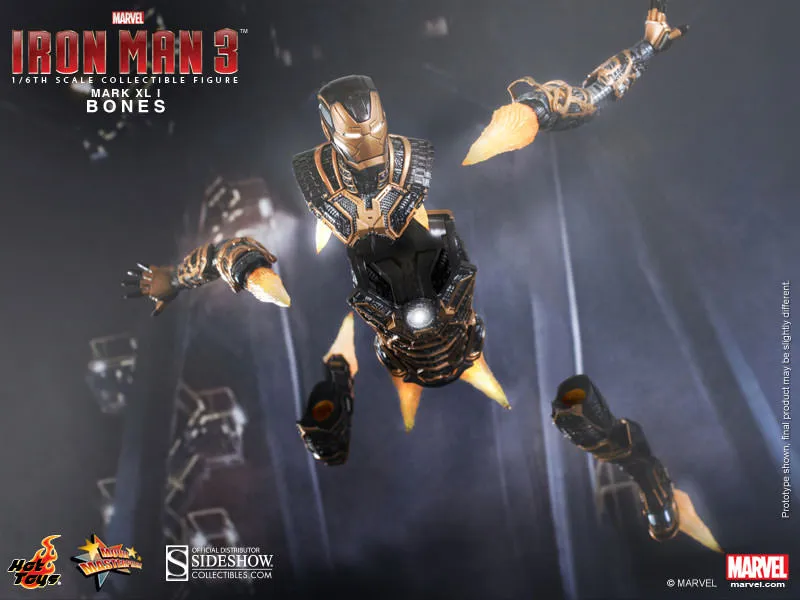 Hot Toys 1/6 Iron Man 3 Iron Man Mark XLI (41) Bones Sixth Scale Figure MMS251