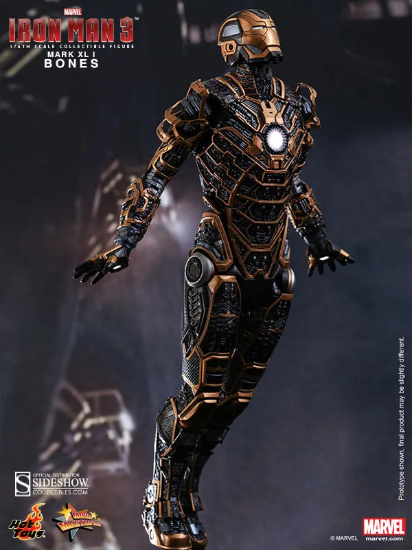 Hot Toys 1/6 Iron Man 3 Iron Man Mark XLI (41) Bones Sixth Scale Figure MMS251