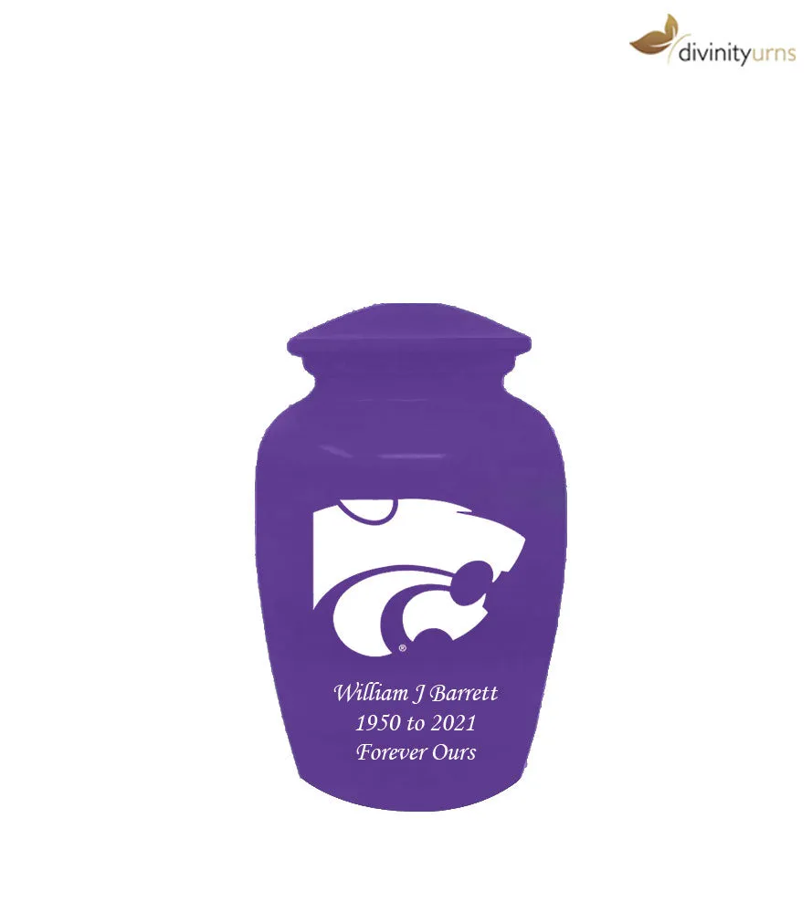 Kansas State Wildcats Collegiate Football Cremation Urn - Purple