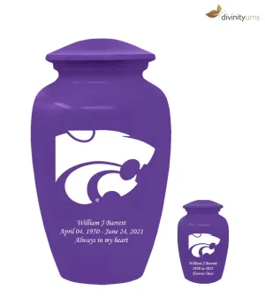 Kansas State Wildcats Collegiate Football Cremation Urn - Purple