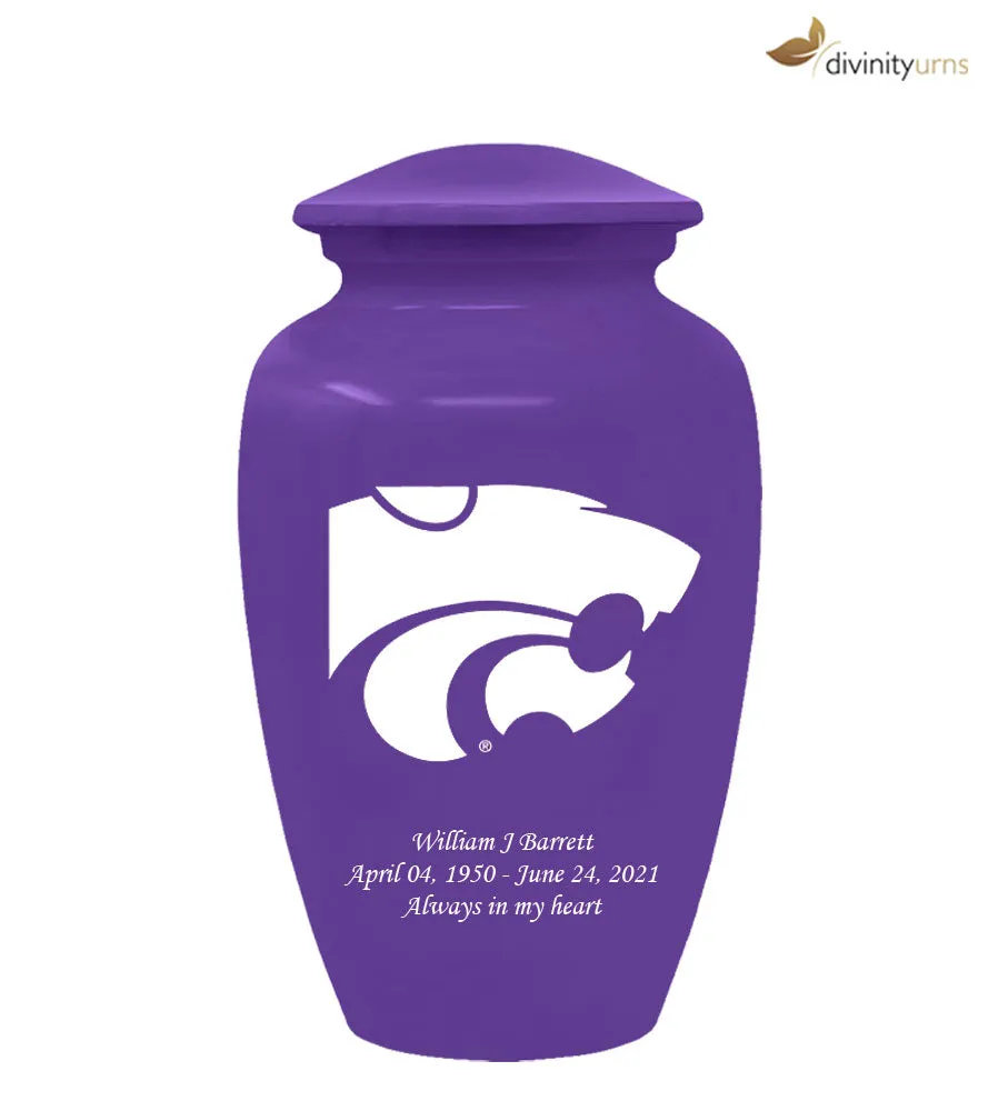 Kansas State Wildcats Collegiate Football Cremation Urn - Purple