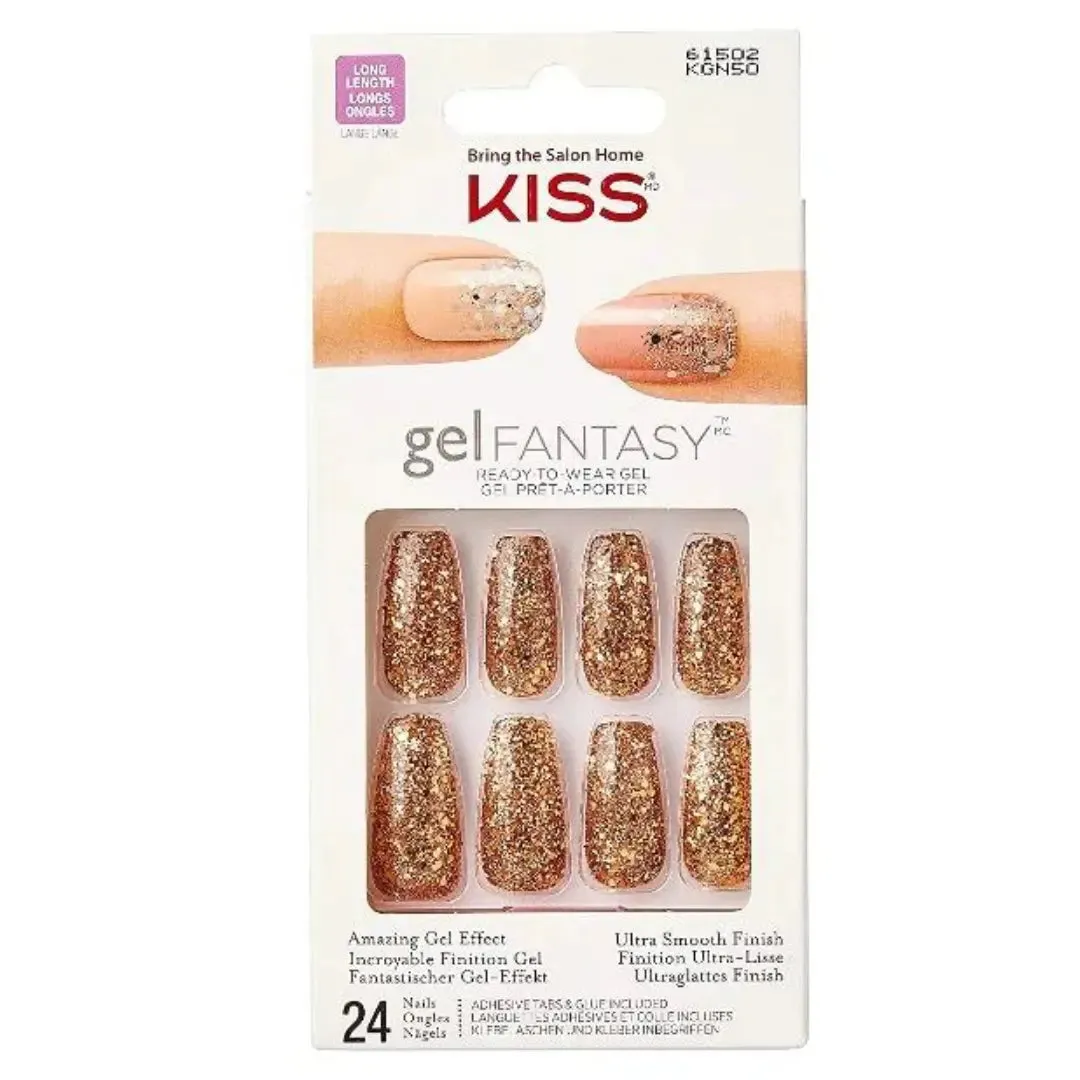 Kiss Gel Fantasy Ready to Wear Nails - 24 Nails