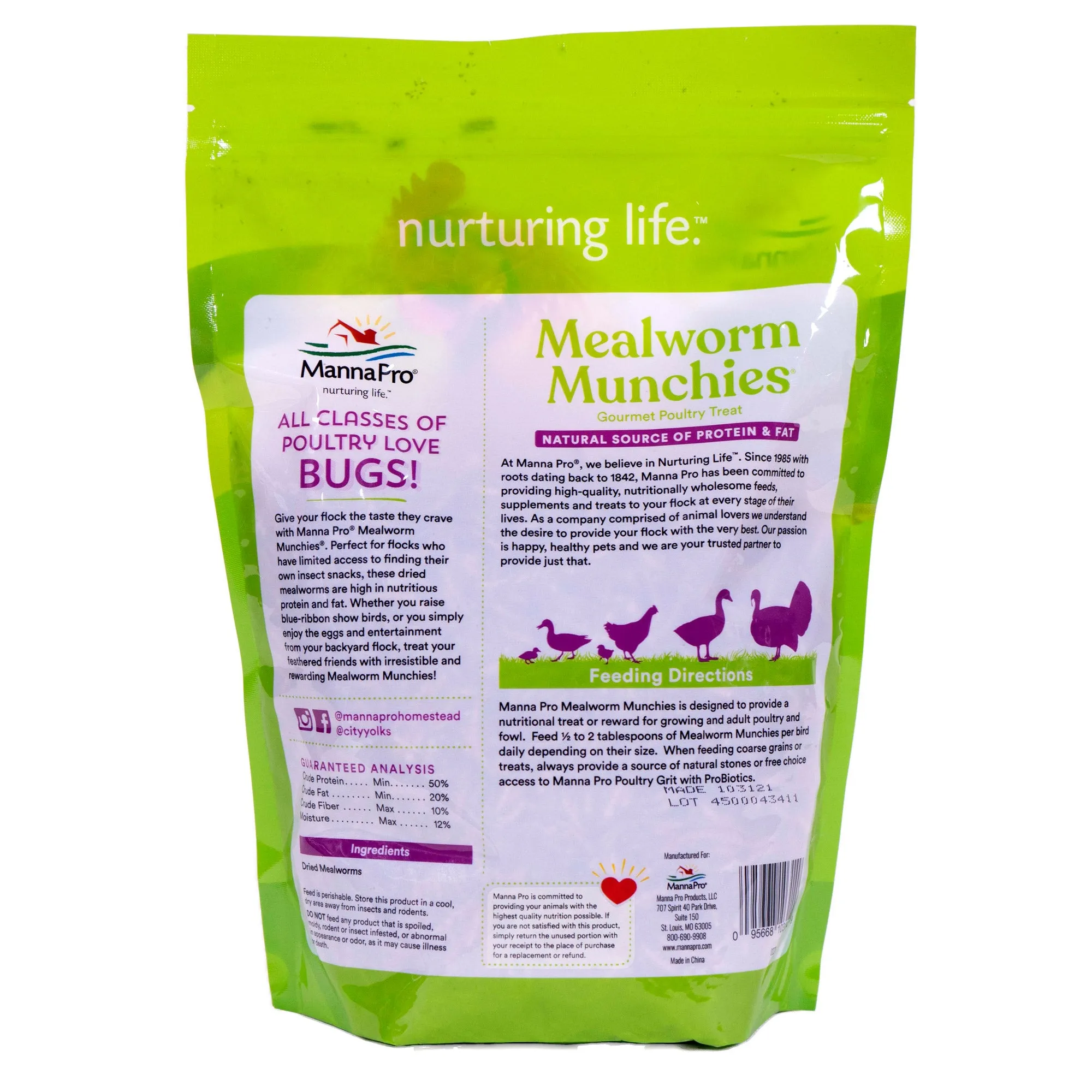 Manna Pro Mealworm Munchies 10oz