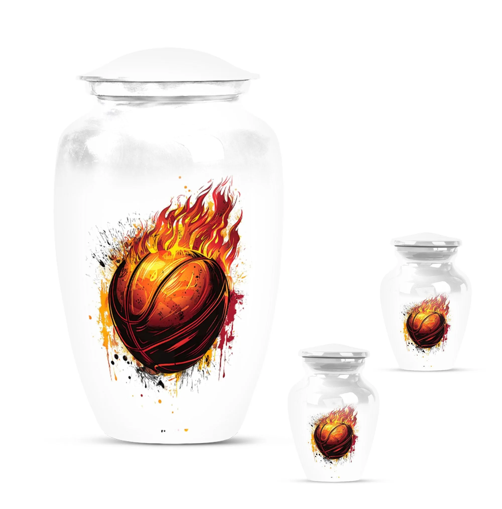 Memorial Basketball Dad Urn for Compassionate Ash Interment