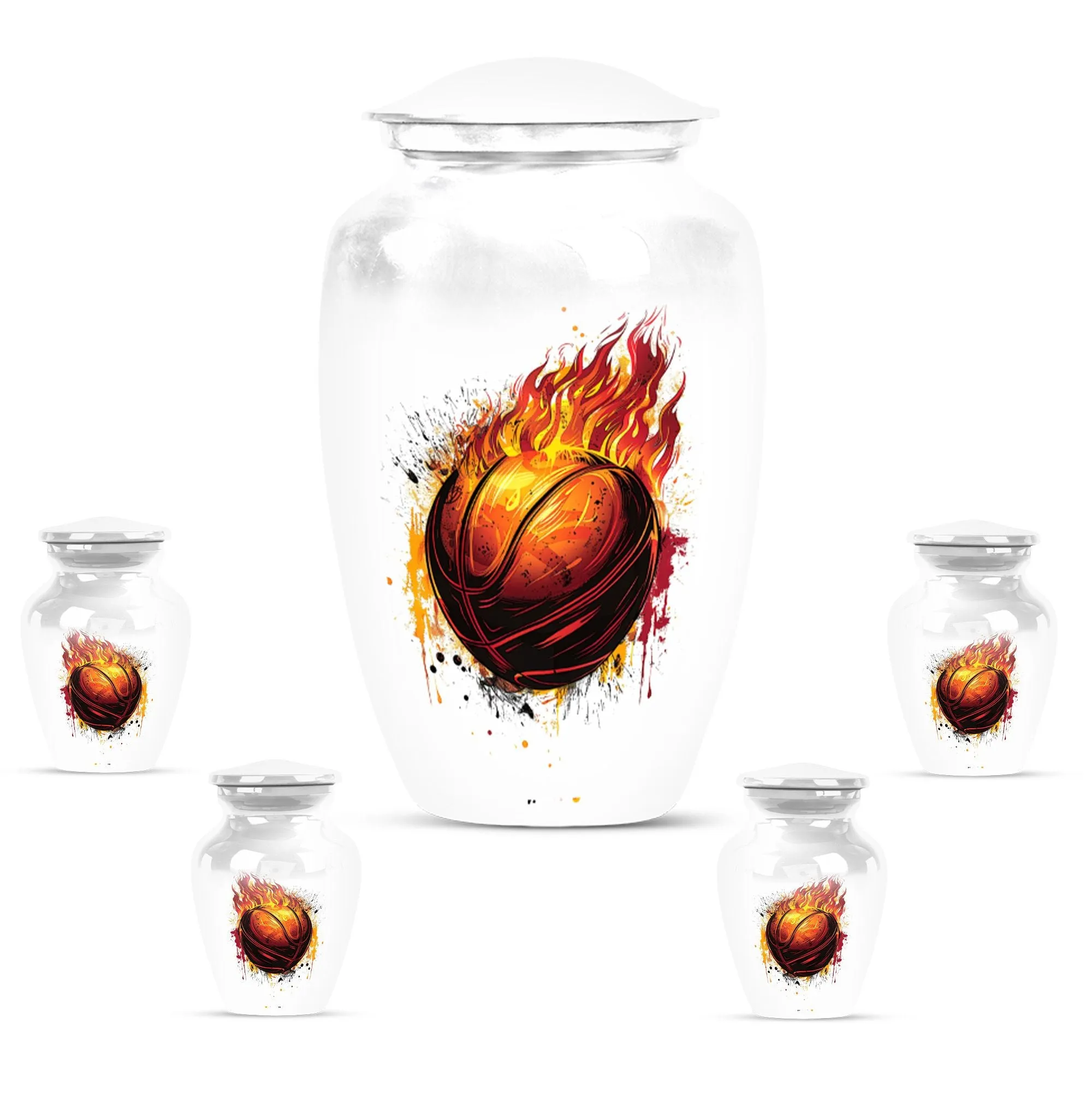 Memorial Basketball Dad Urn for Compassionate Ash Interment