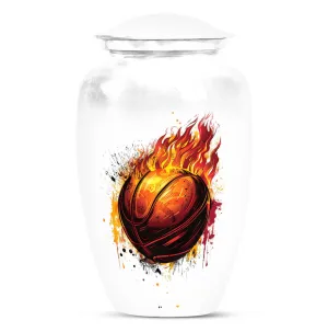 Memorial Basketball Dad Urn for Compassionate Ash Interment