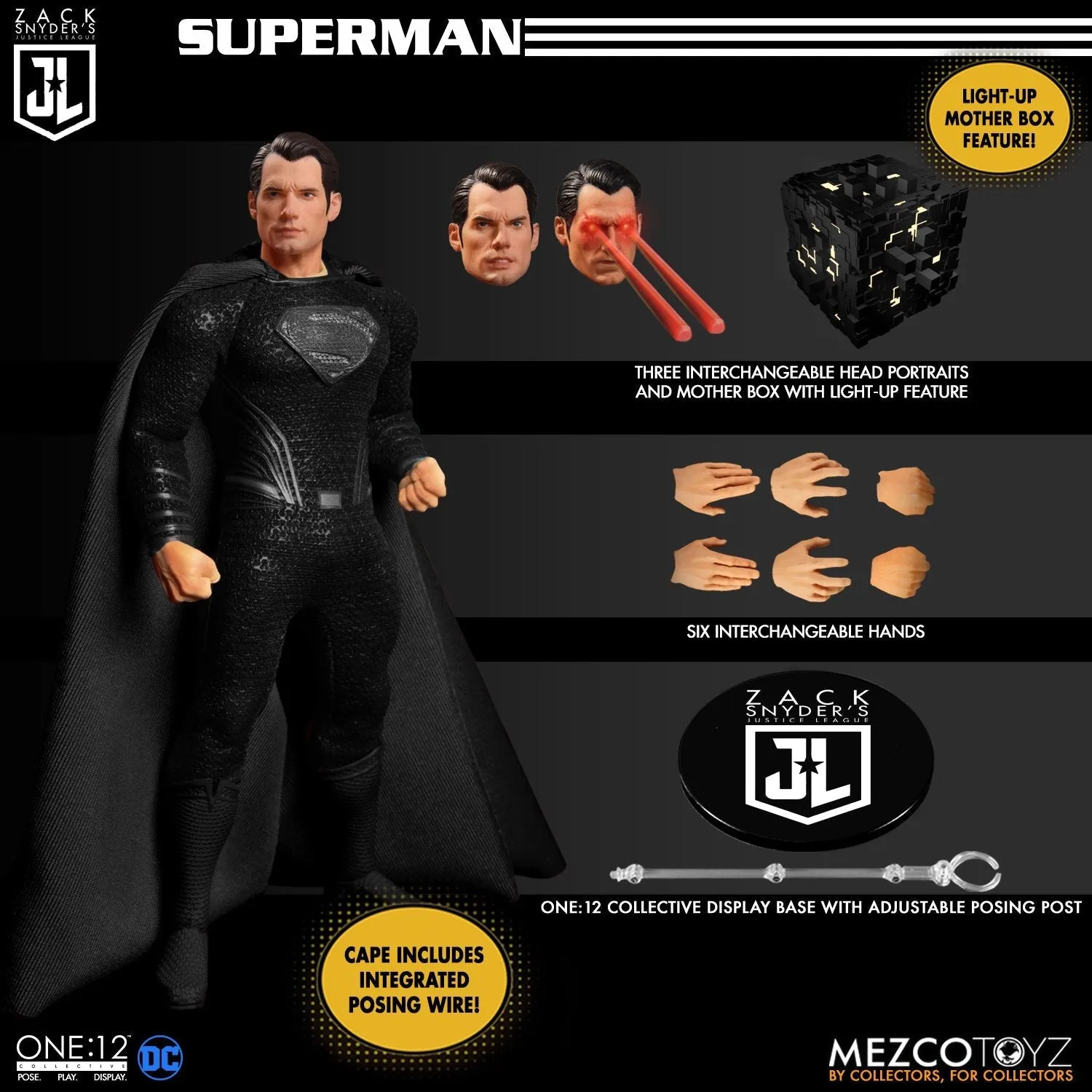 Mezco Toyz ONE:12 Collective Zack Snyder's Justice League Deluxe Box Set Action Figure