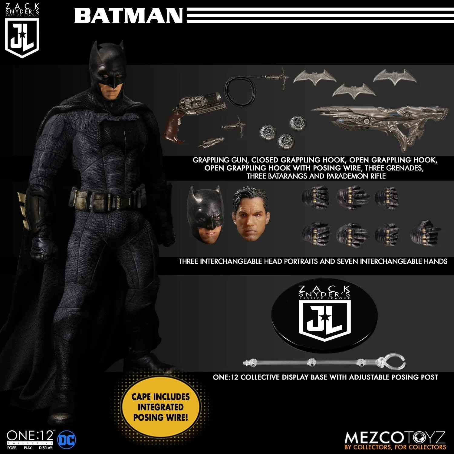 Mezco Toyz ONE:12 Collective Zack Snyder's Justice League Deluxe Box Set Action Figure
