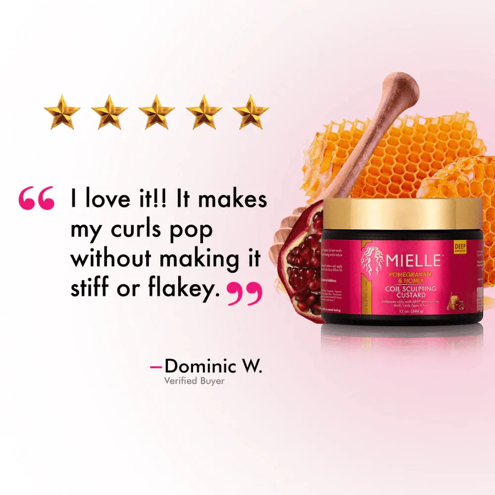 Mielle Organics Pomegranate & Honey Coil Sculpting Custard - 12 oz
