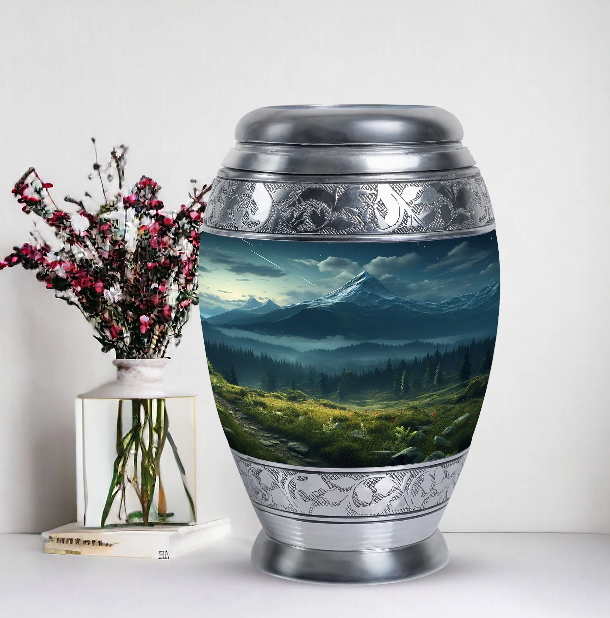 Mountains Keepsake: Small & Large Urns for Adult Ashes, Ideal Cremation Companion