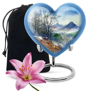 Mountains Memorial:  Keepsake Cremation Urn For Human Ashes