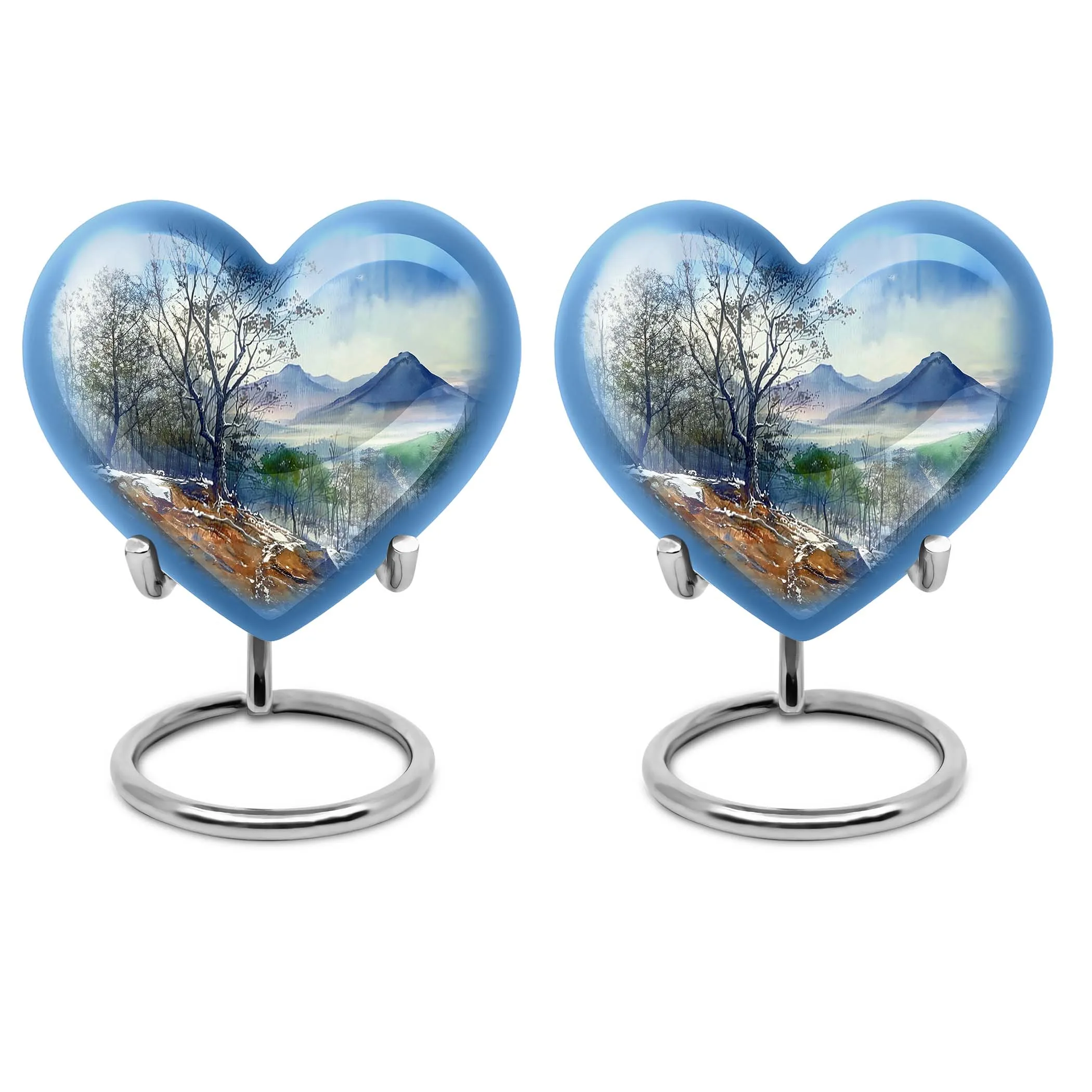 Mountains Memorial:  Keepsake Cremation Urn For Human Ashes