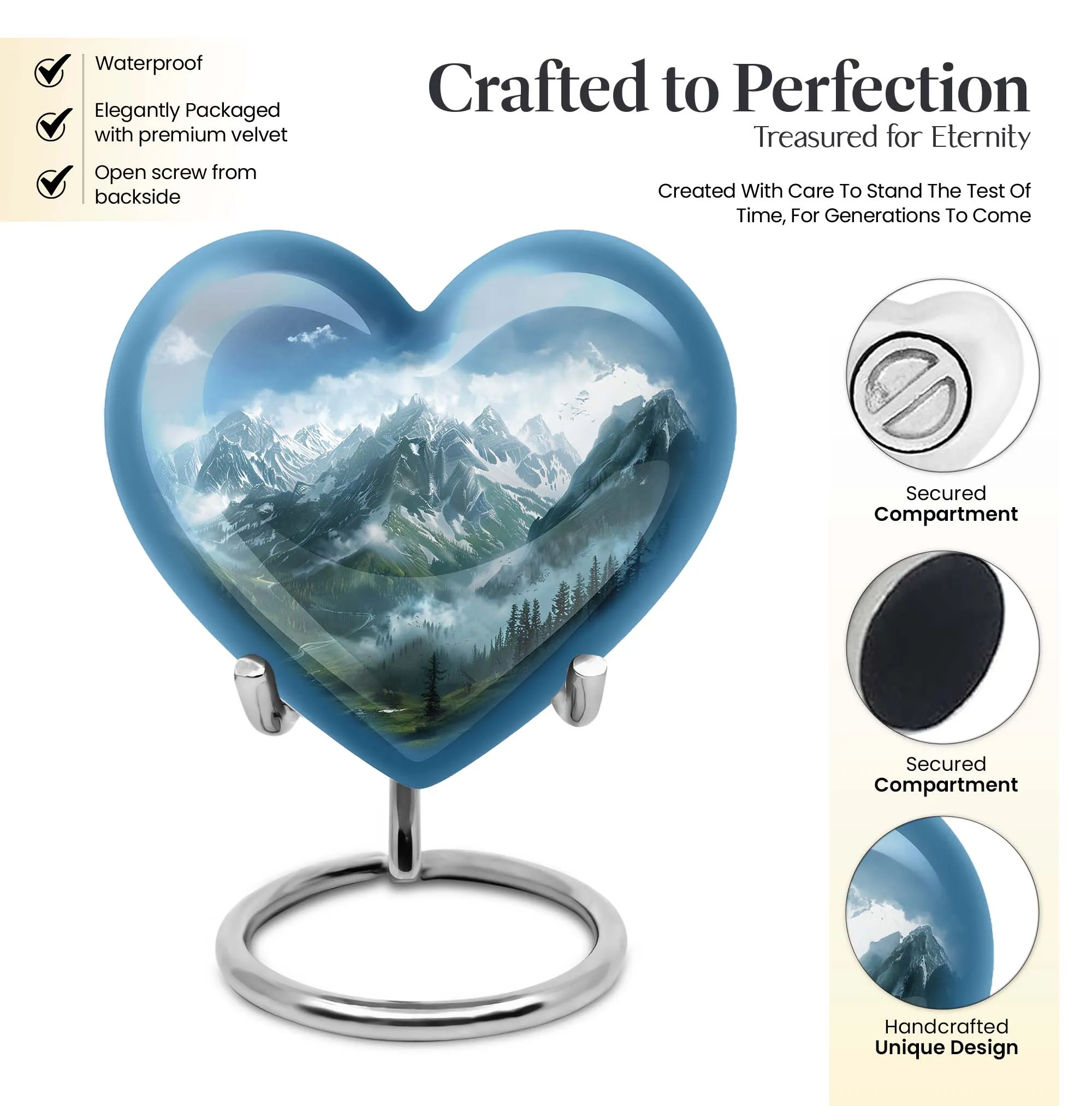 MOUNTAINS Urn - Cremation Vessel for Lasting Memories