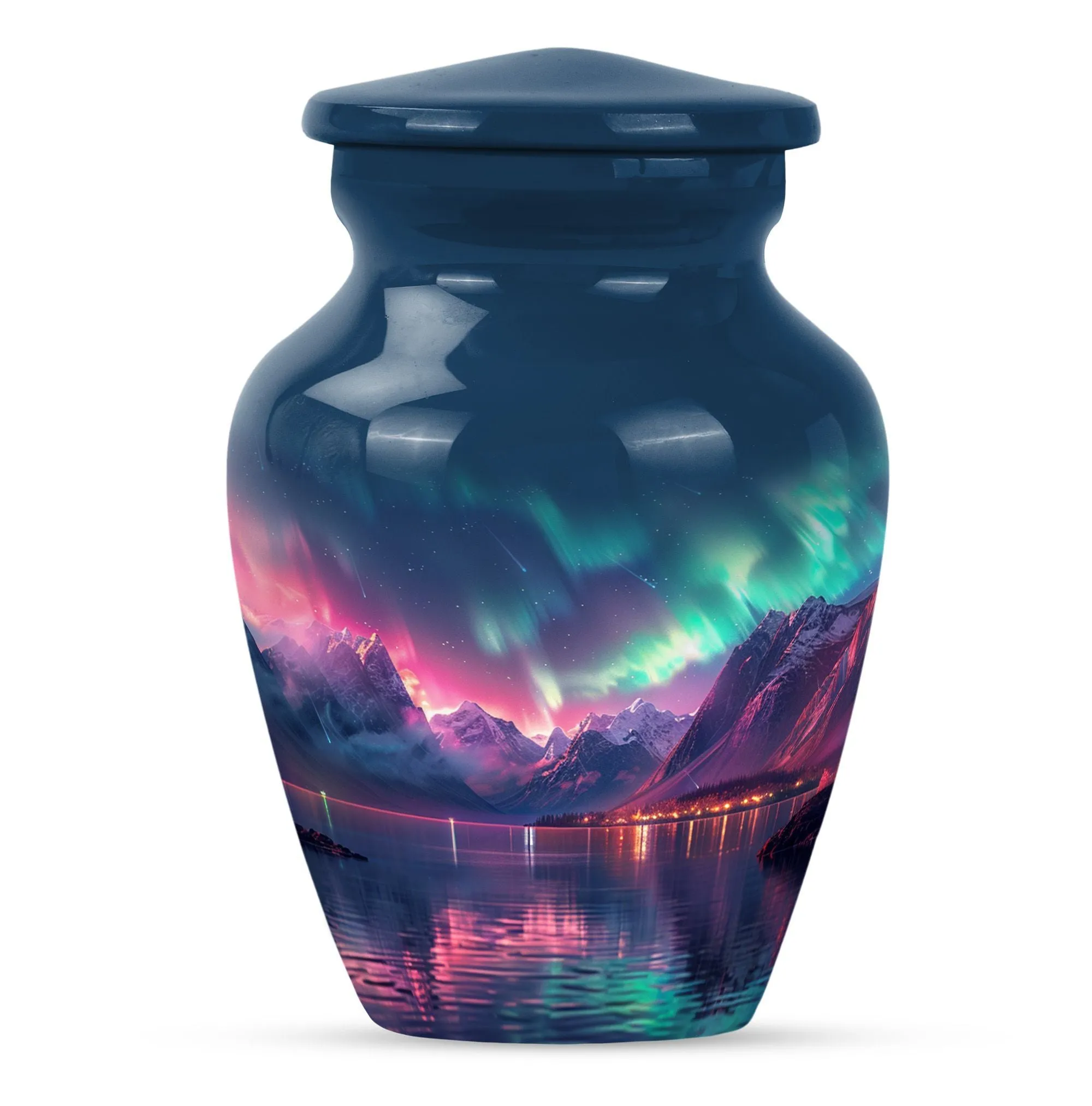 Northern Lights  Memorial Cremation Urn for Women’s Ashes