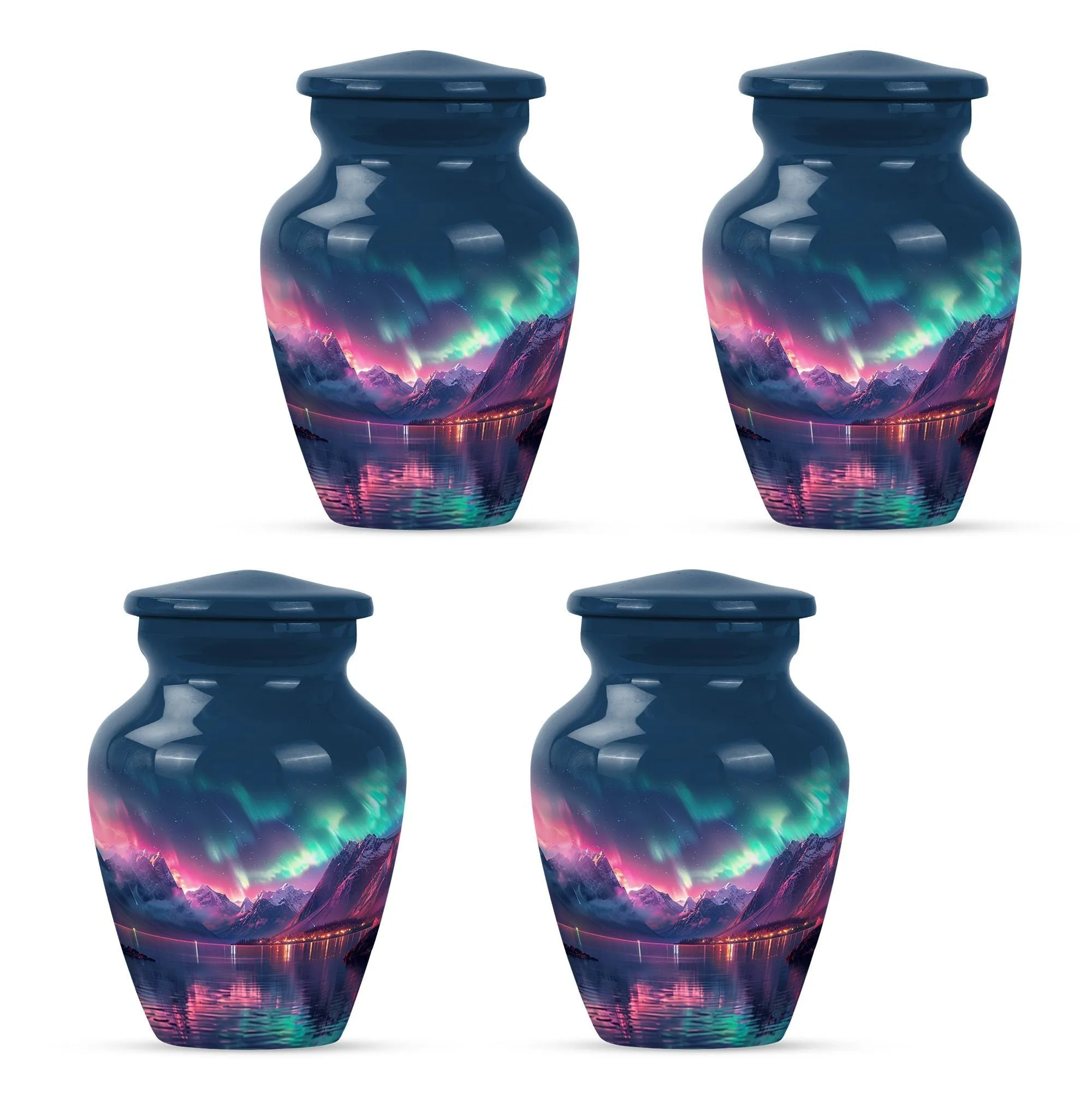 Northern Lights  Memorial Cremation Urn for Women’s Ashes