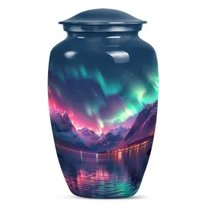 Northern Lights  Memorial Cremation Urn for Women’s Ashes