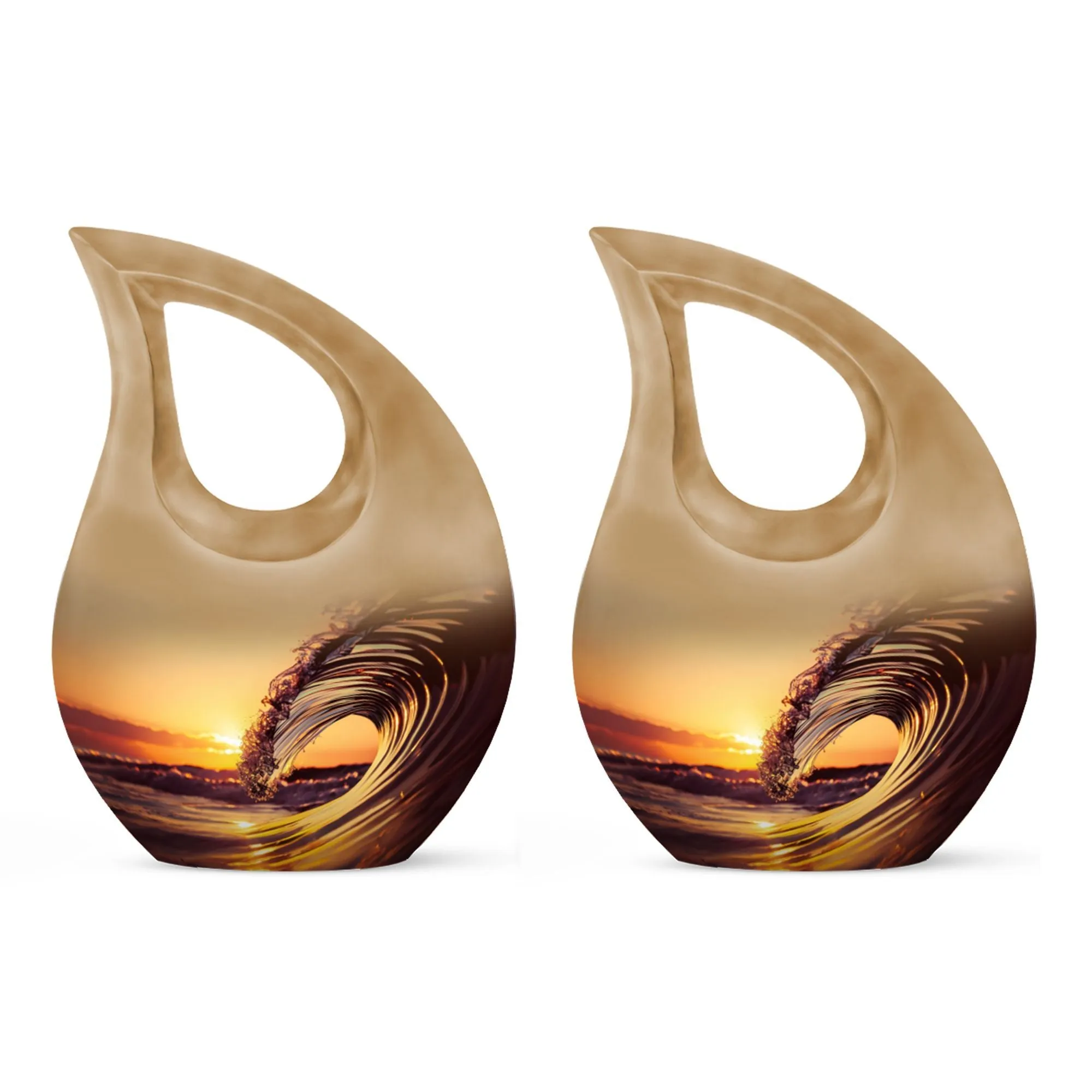 Ocean Waves Cherished Memorial Urn to Honour Loved Ones