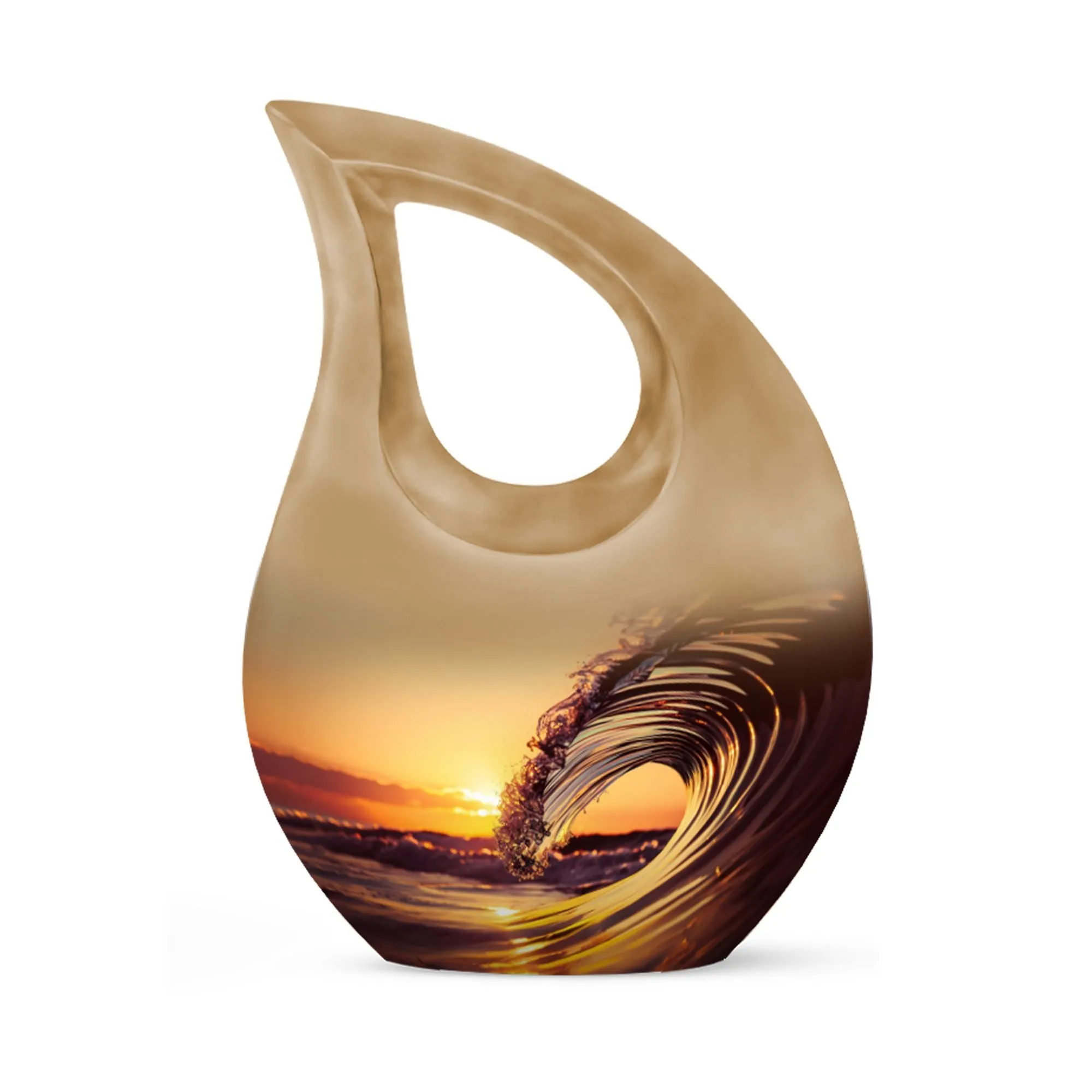 Ocean Waves Cherished Memorial Urn to Honour Loved Ones