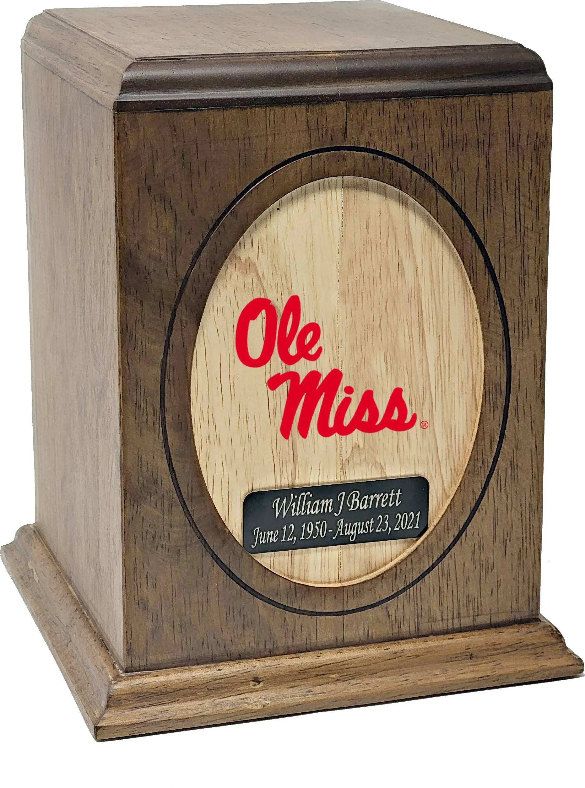 Ole Miss Rebels College Cremation Urn - Blue
