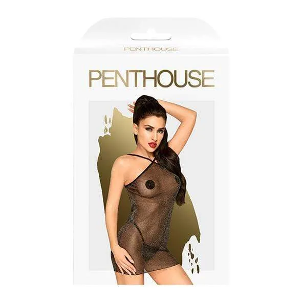 Penthouse - Bombshell Sheer Shimmer Mini Dress