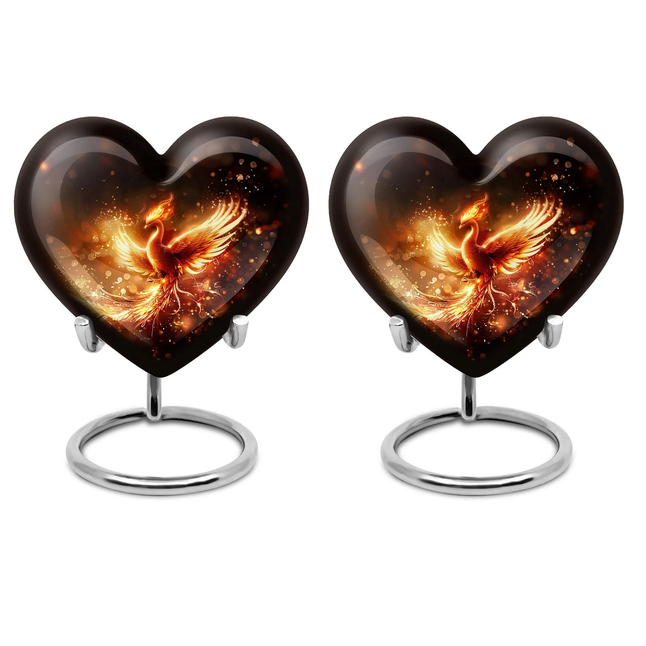 Phoenix Ascend: Artistic Abstract Cremation Personalized Urn