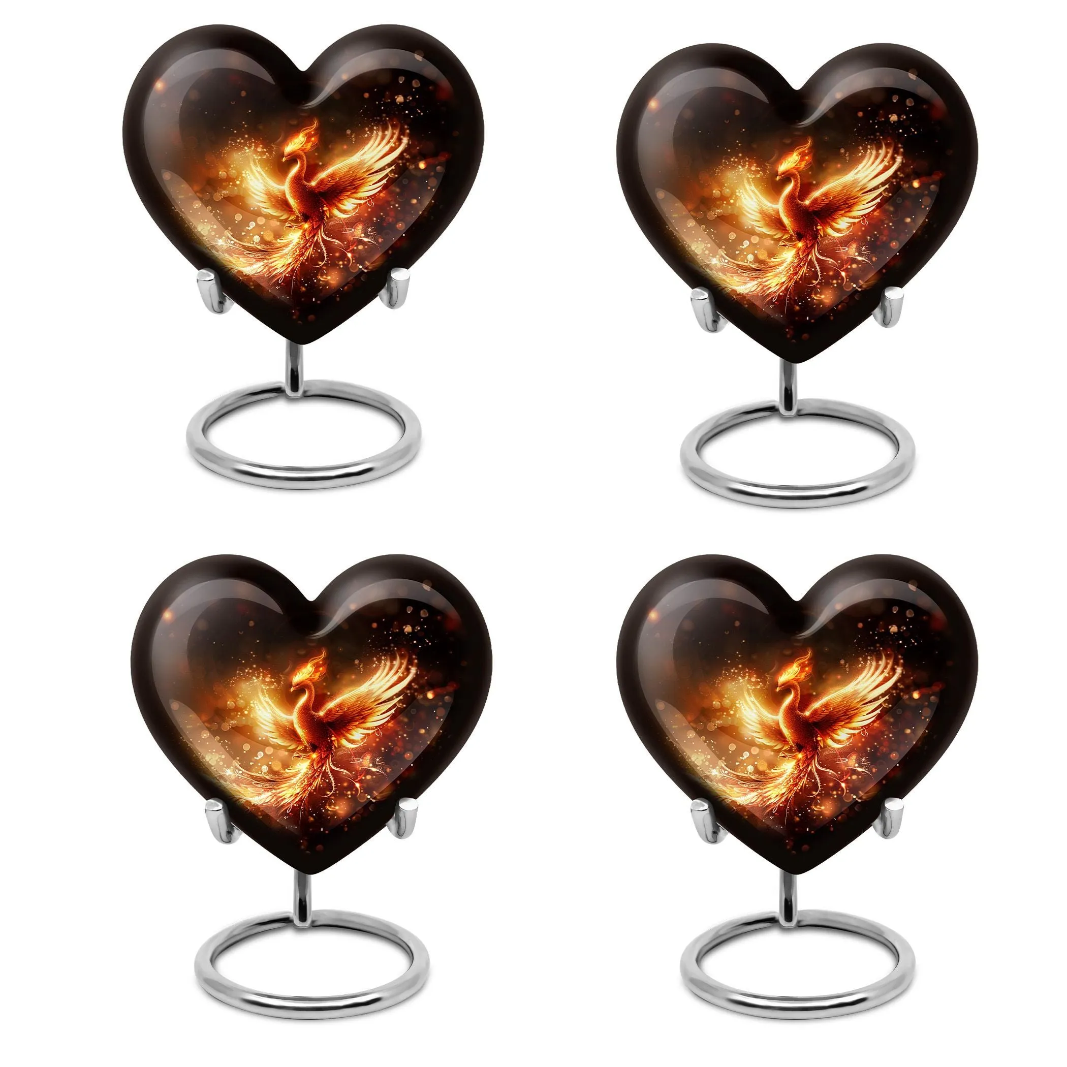 Phoenix Ascend: Artistic Abstract Cremation Personalized Urn