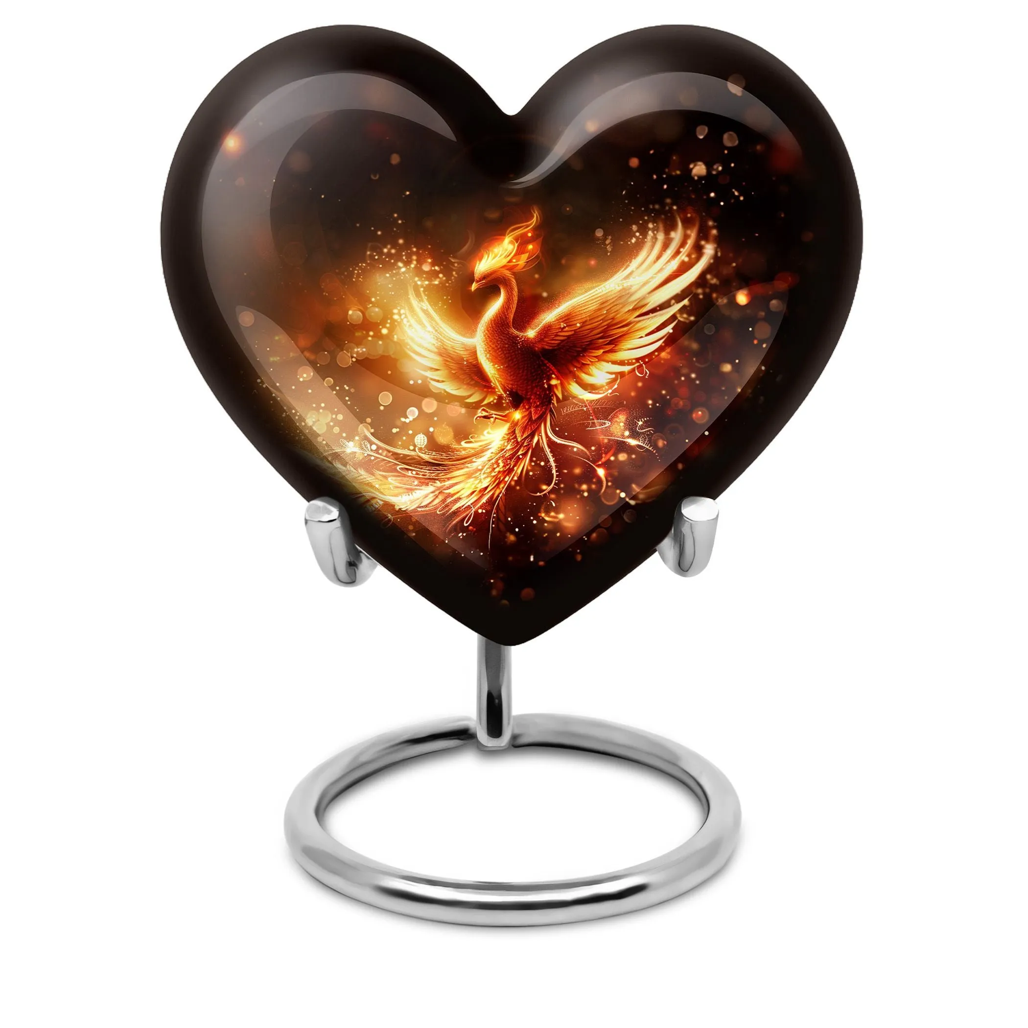 Phoenix Ascend: Artistic Abstract Cremation Personalized Urn