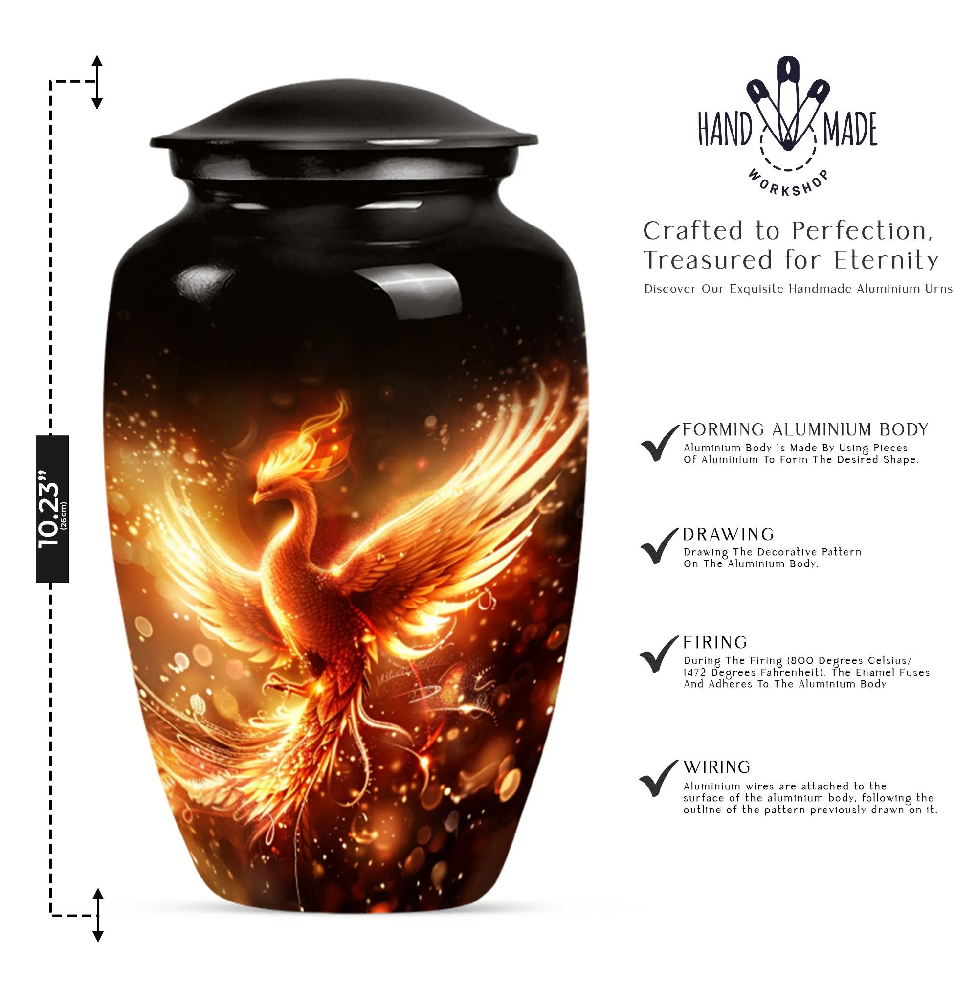 Phoenix Urn Odyssey: Unique Personalized Memorial Cremation Urn