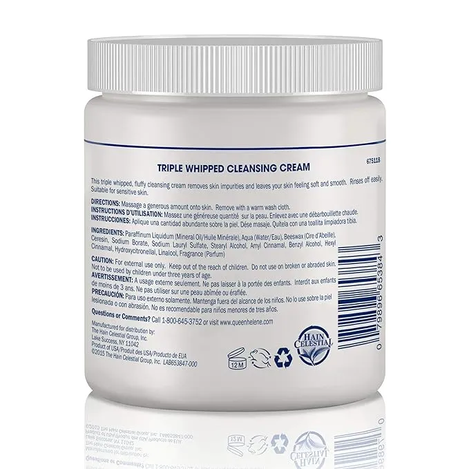 Queen Helene Triple Whipped Professional Cleansing Cream - 15 oz