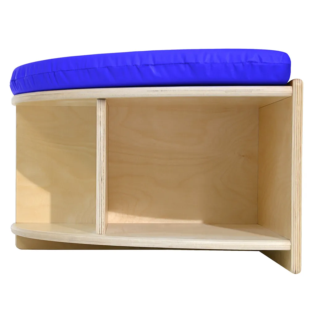 Read-A-Round Half Circle Bench | Comfortable Seating with Built-In Storage