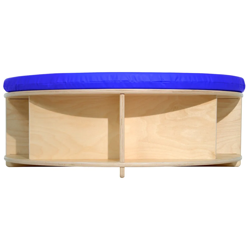 Read-A-Round Half Circle Bench | Comfortable Seating with Built-In Storage
