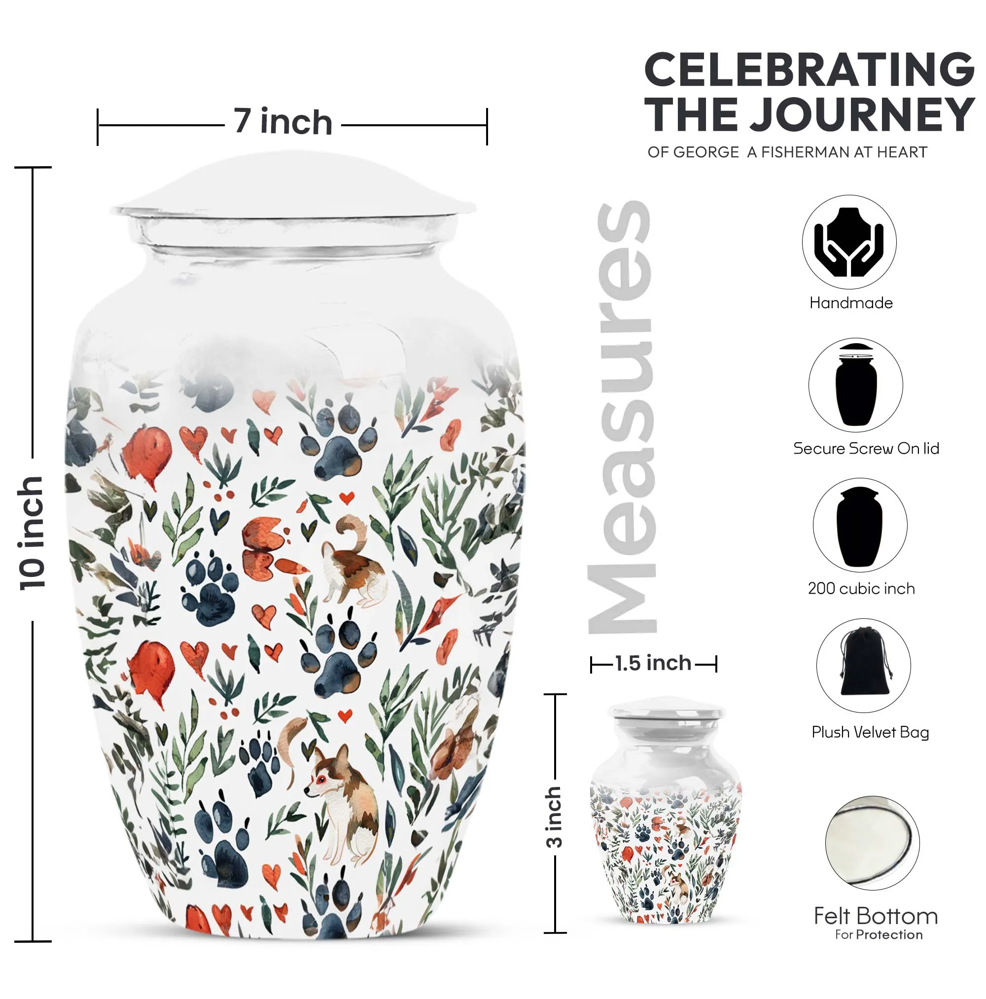 Remembrance Keepsake - Feminine Memorial Urns for Ashes