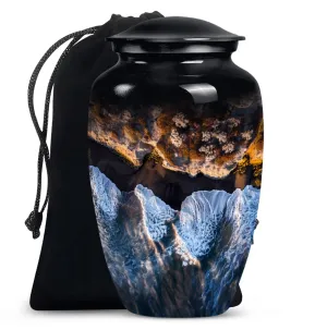 Resilient Ocean Waves: A Majestic Memorial Urn for Ashes