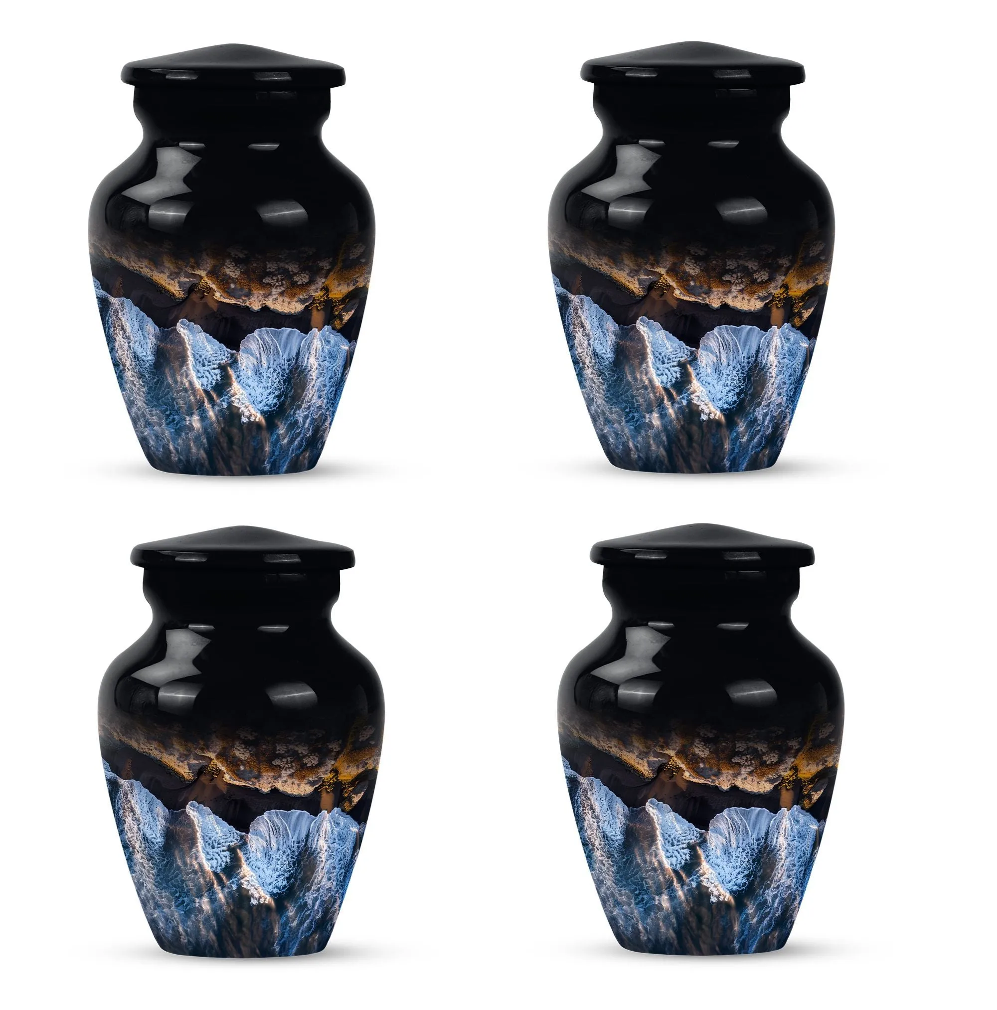 Resilient Ocean Waves: A Majestic Memorial Urn for Ashes