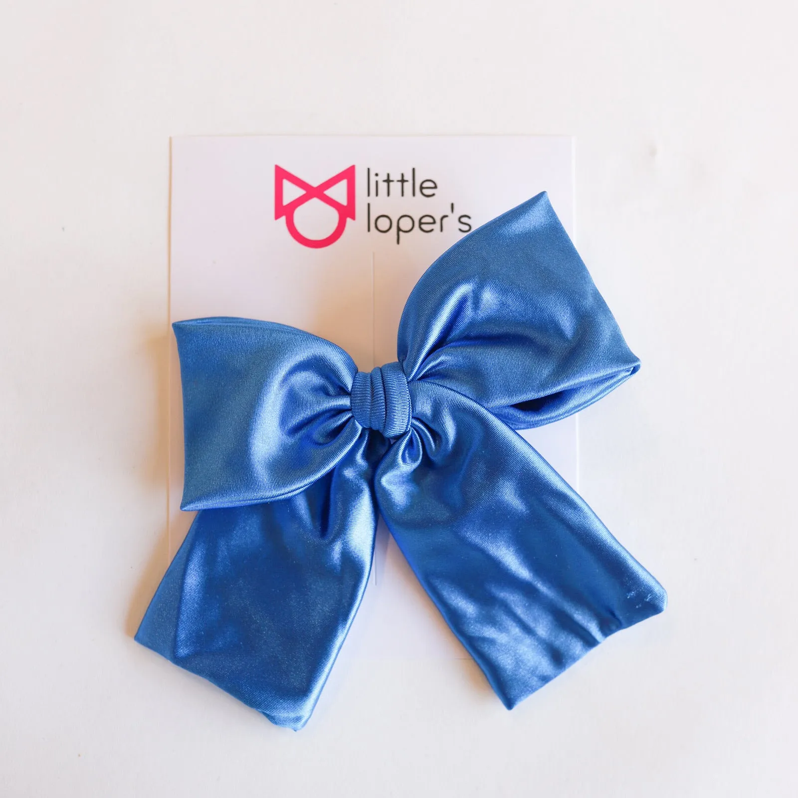 Satin Party Bow- ALLIGATOR CLIP