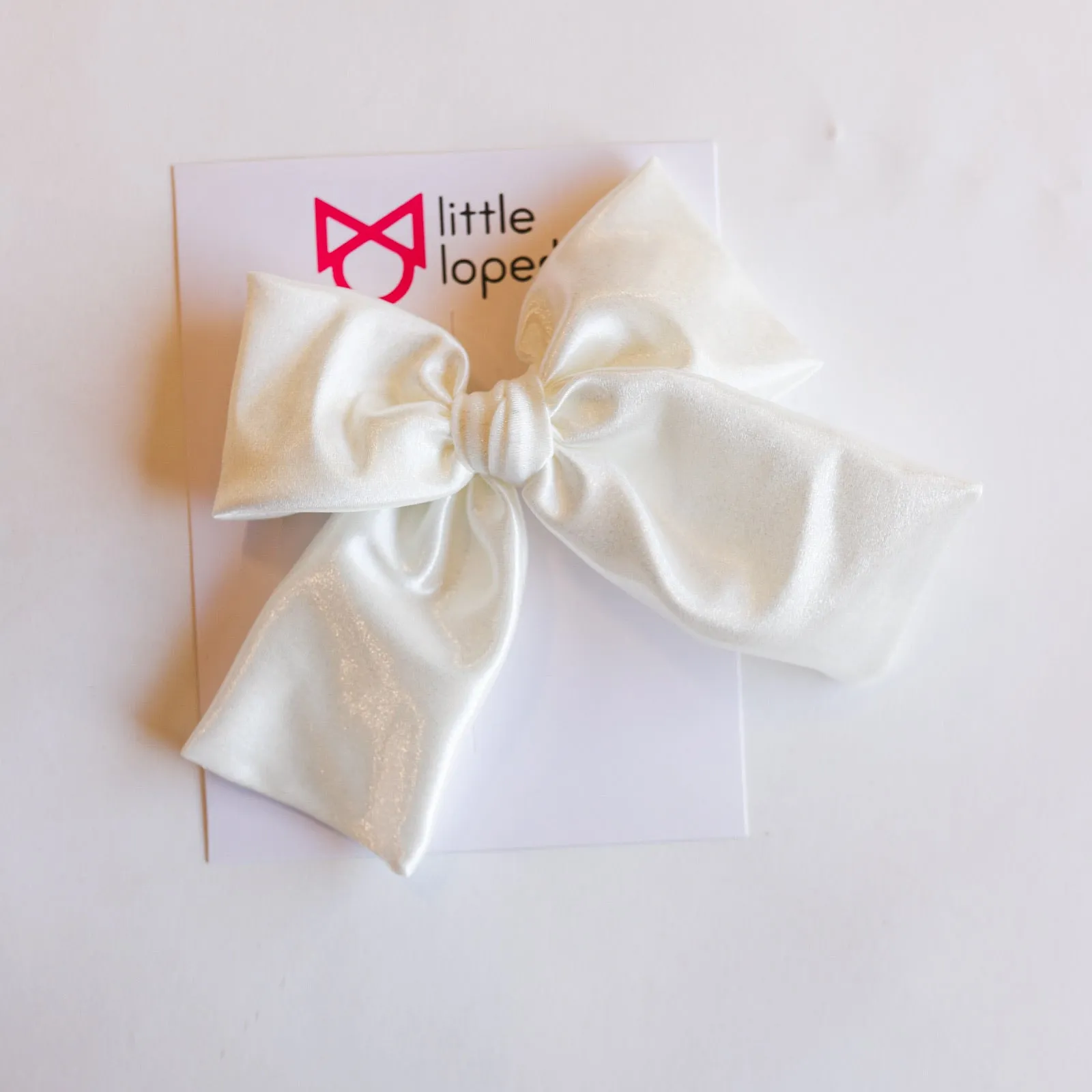 Satin Party Bow- ALLIGATOR CLIP
