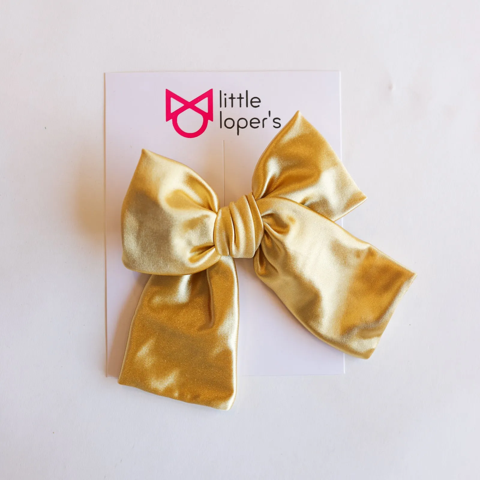 Satin Party Bow- ALLIGATOR CLIP