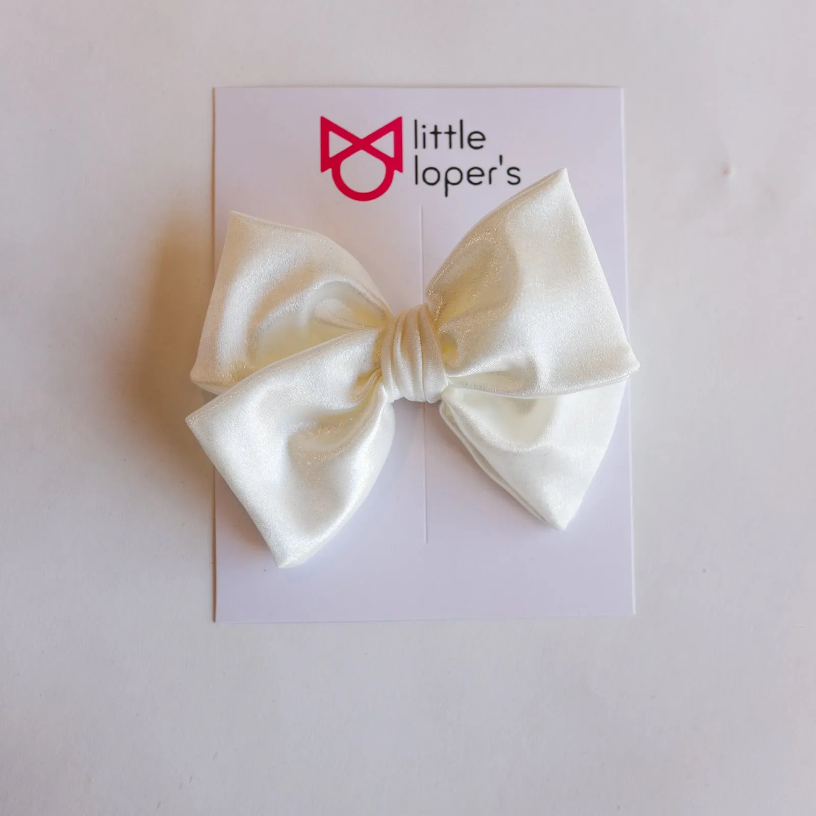 Satin Party Bow- ALLIGATOR CLIP