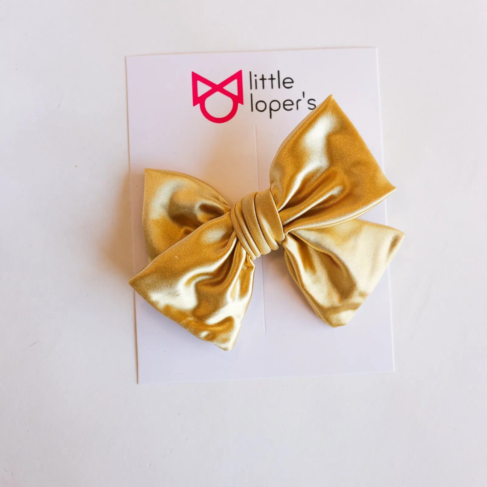 Satin Party Bow- ALLIGATOR CLIP
