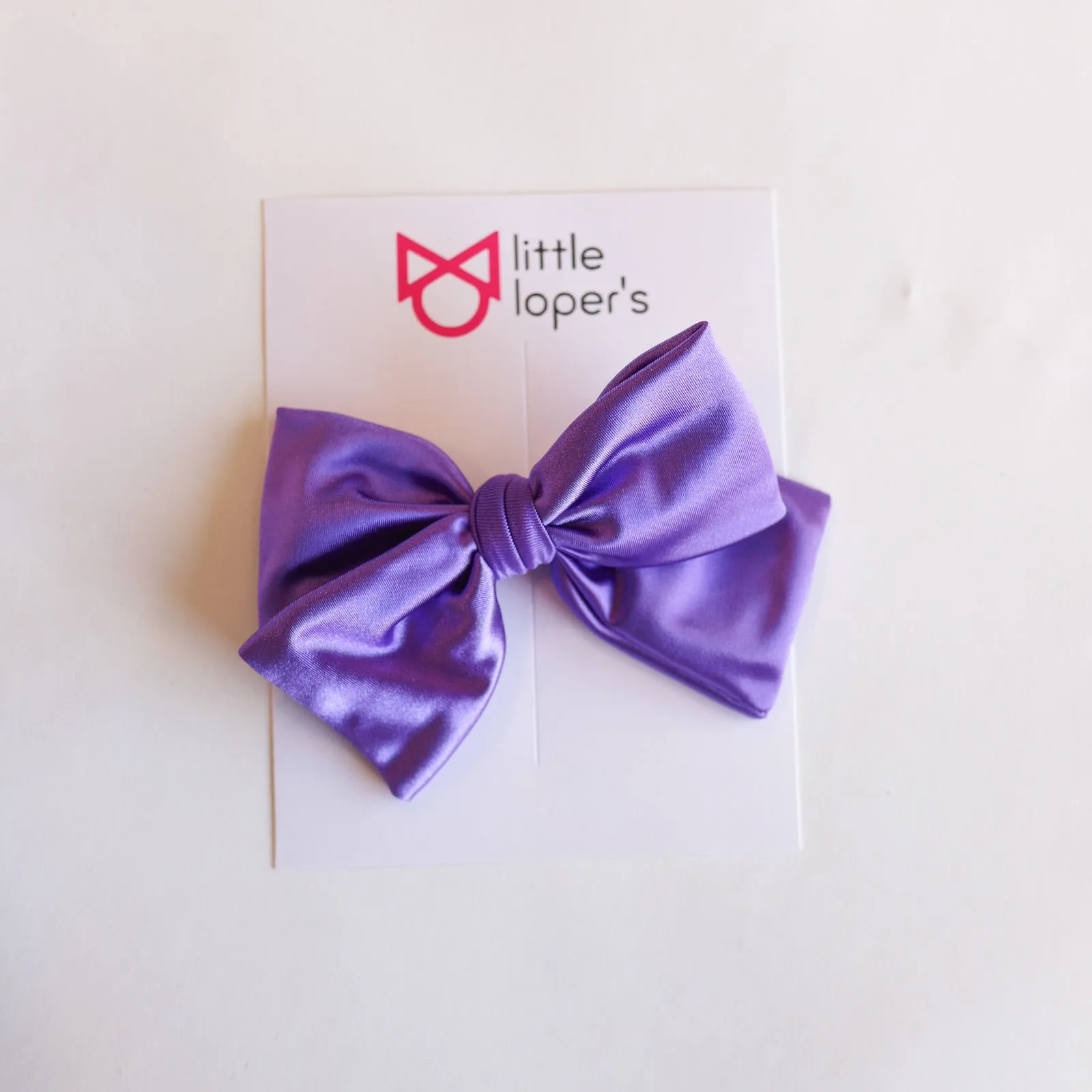 Satin Party Bow- BLACK NYLON