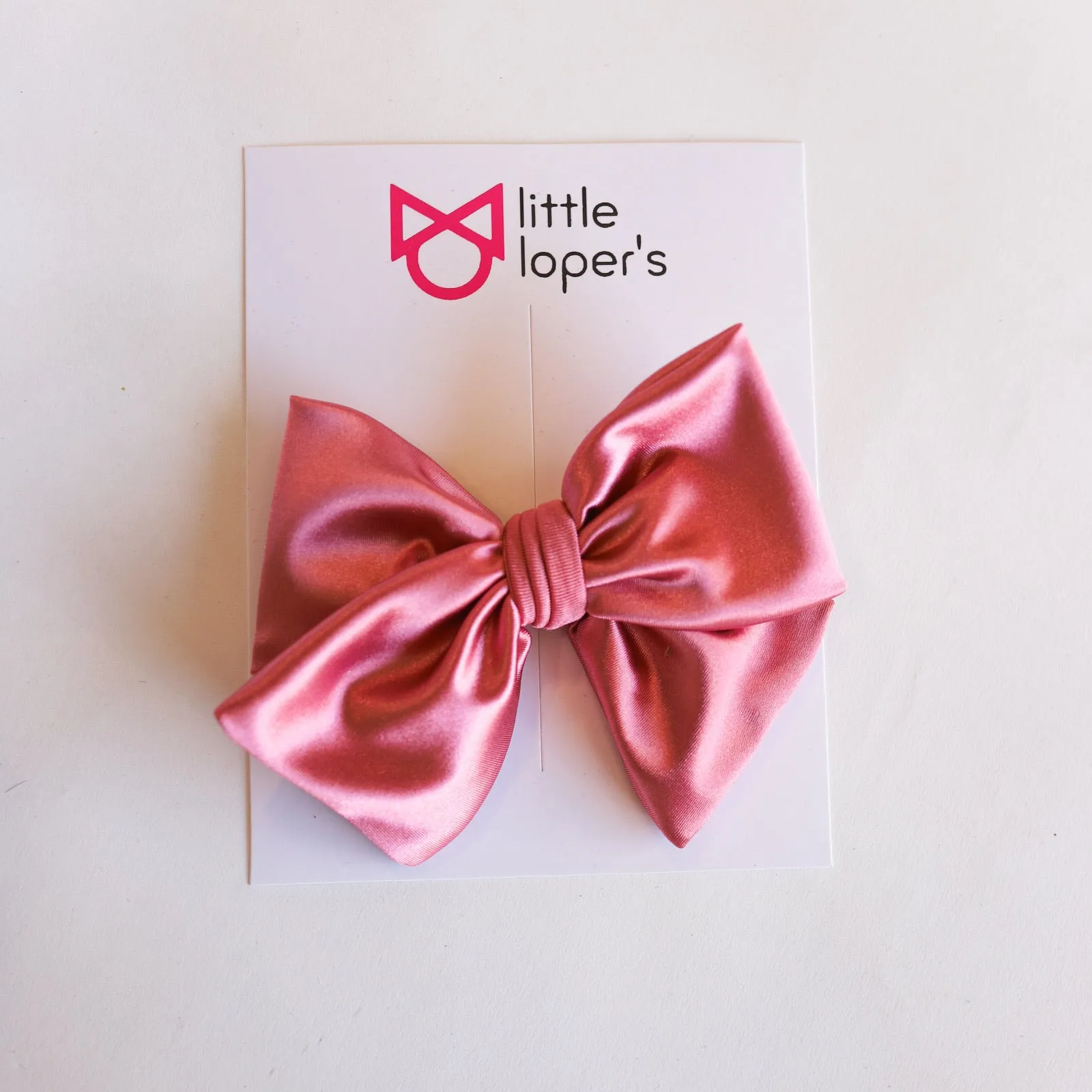 Satin Party Bow- BLACK NYLON